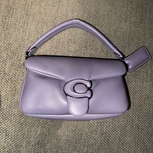 Coach Pillow Tabby 18 mini Vintage Purple C3880 shoulder bag.